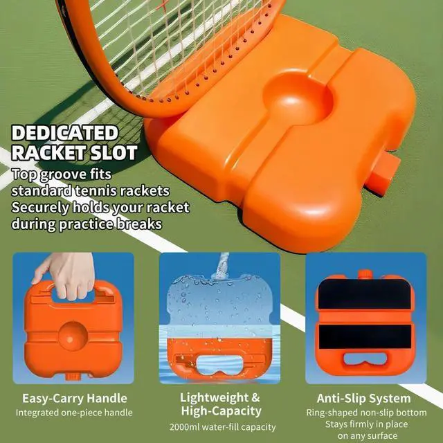 Alt view image 3 of 6 - Tennis Trainer Rebounder Set - 2026 Upg. Portable Solo Practice SystemPerfect Tennis Buddy for Adults & Kids, Ideal Tennis Gift