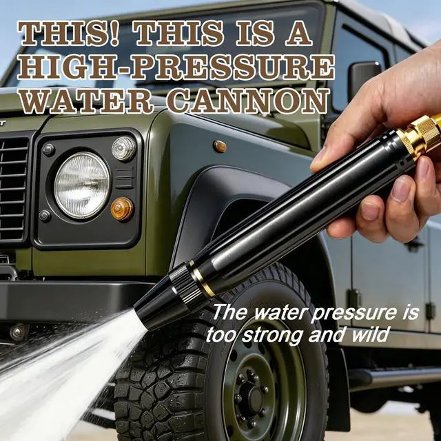 Alt view image 2 of 7 - Home High-Pressure Car Wash Water Gun, Heavy Duty Adjustable Twist Hose Nozzle Jet Sweeper Nozzle, Multi-Function High Pressure Sprayer for Car Washing, Garden Watering & DrivewayCleaning (2Set)