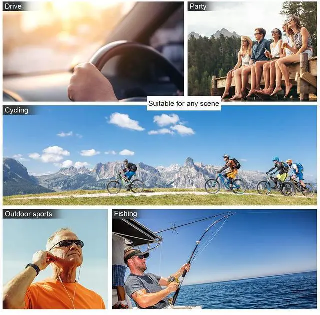 Alt view image 6 of 6 - Photochromic Sports Polarized Sunglasses for Men and Women Cycling Fishing Day and Night Driving Glasses UV Protection Eyewear Anti Glare/Radiation Eyeglasses Reduce Eye Fatigue Safety Googles