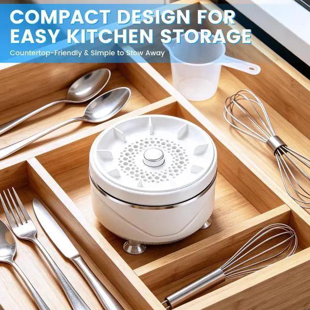 Alt view image 7 of 7 - Cordless Fruit and Vegetable Washing Machine, Vegetable Cleaner Device, Portable Automatic Fruit Washer, Waterproof Washing Machine for Fruits, Vegetables, Meat and Tableware