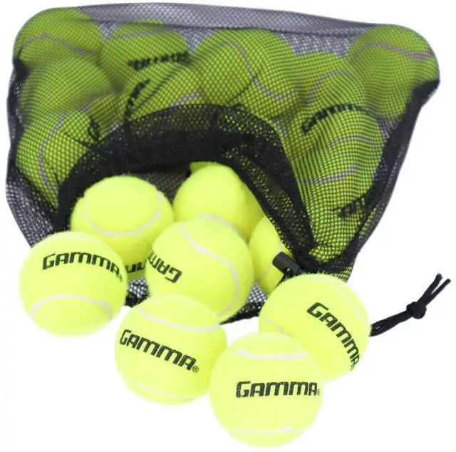 Alt view image 2 of 7 - Sports Pressureless Tennis-Balls with Mesh Tennis-Ball Bag 20 Pack
