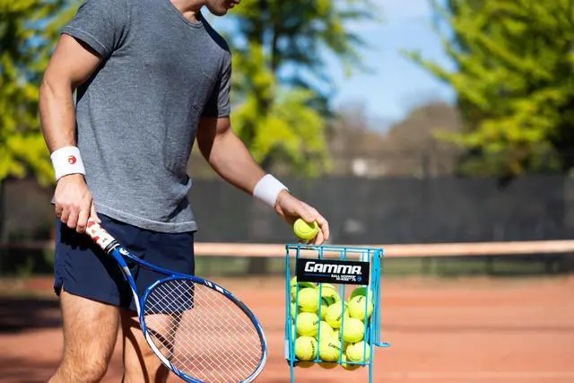 Alt view image 7 of 7 - Sports Pressureless Tennis-Balls with Mesh Tennis-Ball Bag 20 Pack