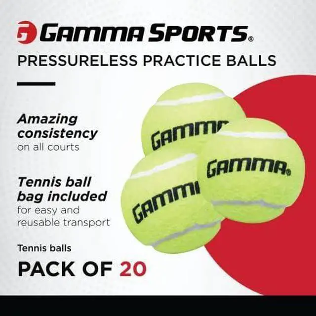 Alt view image 5 of 7 - Sports Pressureless Tennis-Balls with Mesh Tennis-Ball Bag 20 Pack