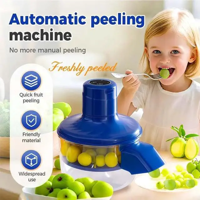 Alt view image 2 of 6 - peeler fruits and vegetables, electric grape peeling machine, peeler skin remover tool for small fruits, with USB wireless charging, a good helper for home kitchens.