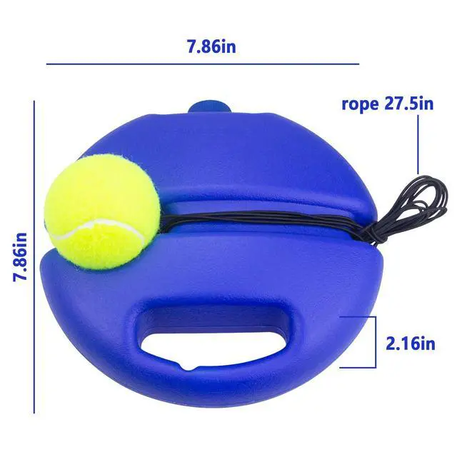 Alt view image 3 of 7 - Tennis Rebound Ball & Trainer Kit with 4 Balls & 4 Elastic Ropes for Beginners, Kids & Adults