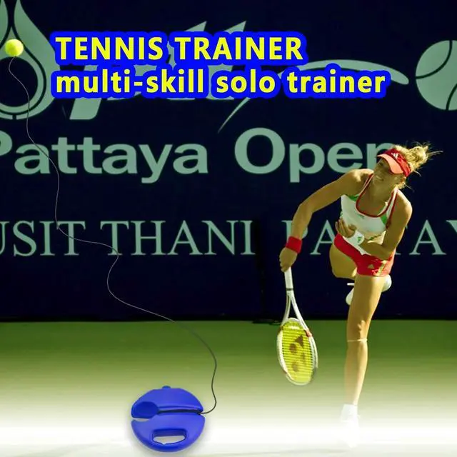 Alt view image 7 of 7 - Tennis Rebound Ball & Trainer Kit with 4 Balls & 4 Elastic Ropes for Beginners, Kids & Adults
