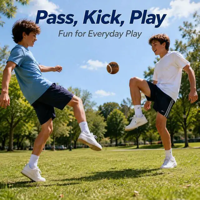 Alt view image 4 of 7 - Knitted Footbags Set of 4 Football, Soccer, Basketball, Baseball Small Kick Sacks for Juggling Practice, Indoor/Outdoor Games, Party Favors & Group Play 4 Balls Included in Order