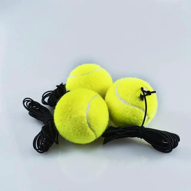 Alt view image 2 of 7 - Tennis Trainer Rebound Ball with 3 String Balls, Portable Solo Training Equipment for Beginners, Self Practice Sport Exercise Tool (Blue)