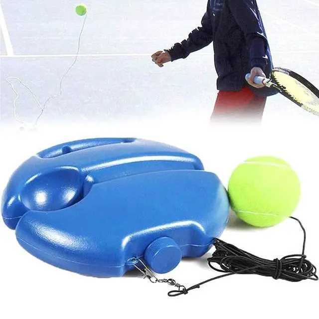 Alt view image 7 of 7 - Tennis Trainer Rebound Ball with 3 String Balls, Portable Solo Training Equipment for Beginners, Self Practice Sport Exercise Tool (Blue)