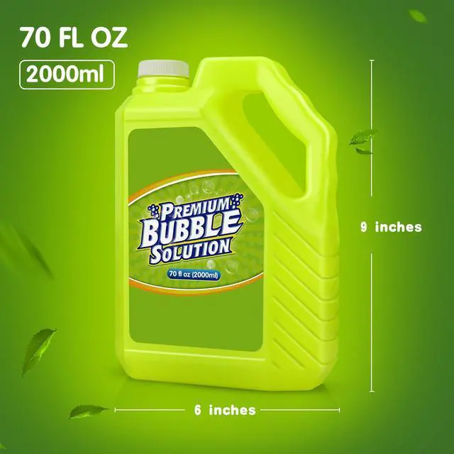 Alt view image 4 of 7 - Bubble Solution Refill - 70 OZ Premium Bubbles Refill for Bubble Machine, Wand, Gun, Blower at Easter, Valentine Bubbles Party Favors - Toy Bubbles for Kids Toddlers Boys Girls