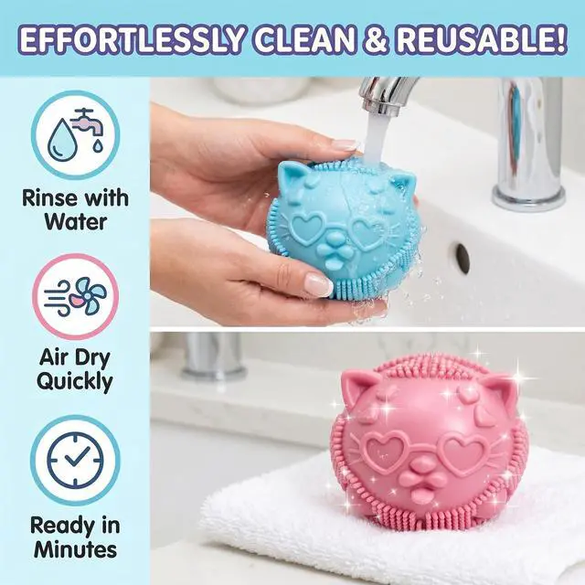Alt view image 3 of 7 - Cool Cat Squeeze Squishy,Wild Cats Fuzz Ball Sensory Squeeze Toy, Slow Rise Sensory Fidget Balls, Anxiety Slow Rising Toy for Kids Stress Relief - High Density Squeeze Balls for Students Calming 2