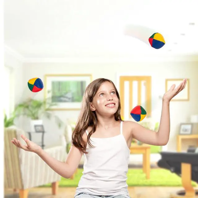 Alt view image 6 of 6 - Juggling Balls for Beginners and Professionals (Set of 3) Learning Toys, Juggling Balls Set, Learn to Juggle Balls, Fun Skill Toys & Best Gift for Kids and Adults