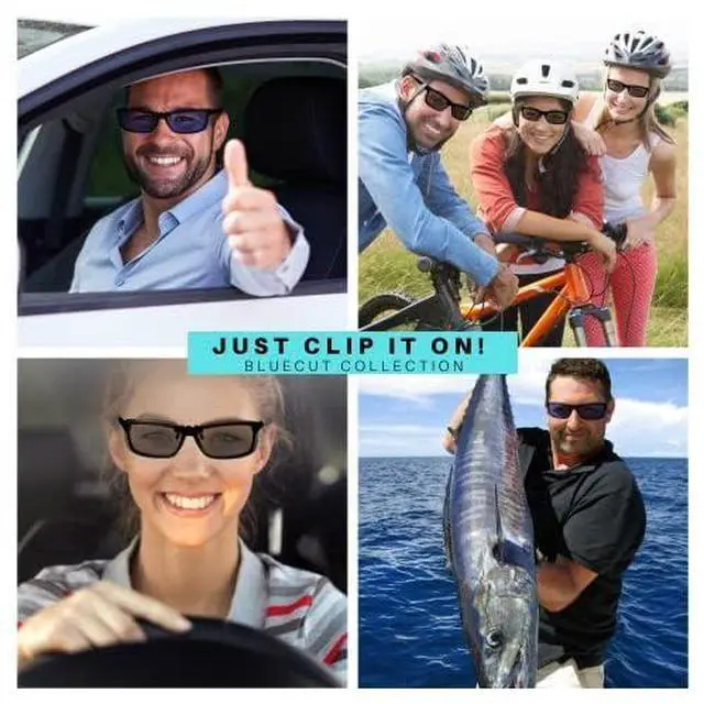 Alt view image 7 of 7 - Clip on Polarized Night vision Glasses Flip up Anti reflective Anti Glare UV-400 Wear Over Glasses
