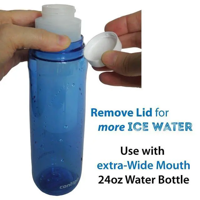 Alt view image 2 of 7 - Ice Stick - Large (8oz) for Wide Mouth Water Bottles, Beverage Dispensers, Water Jugs, Growlers - BPA-Free (Set of 4)