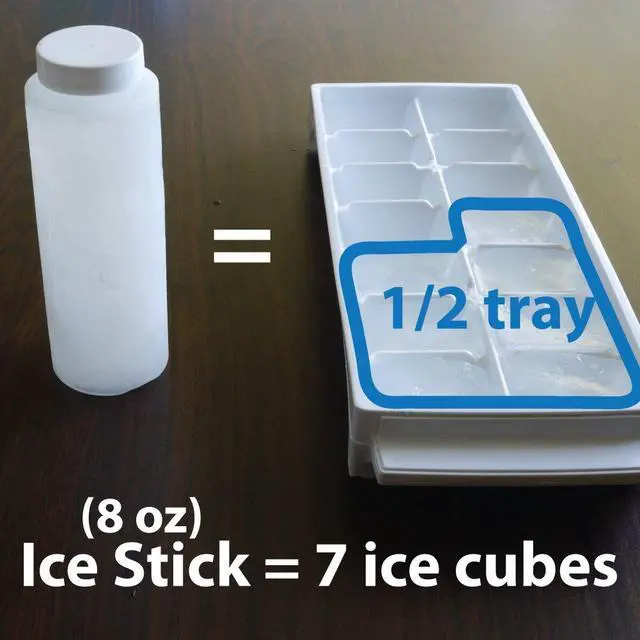 Alt view image 3 of 7 - Ice Stick - Large (8oz) for Wide Mouth Water Bottles, Beverage Dispensers, Water Jugs, Growlers - BPA-Free (Set of 4)