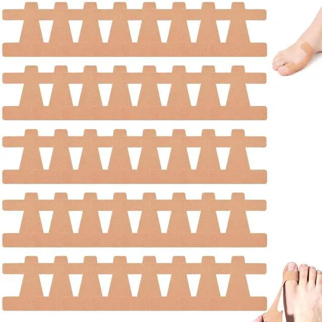Main image of 40 Pcs Pre-Cut Bunion Corrector Kinesiology Tape, Elastic Waterproof Bunion Tape for Bunion Pain Relief, Latex-Free Toe Support Strips, Self-Adhesive Hallux Valgus Corrector for All People