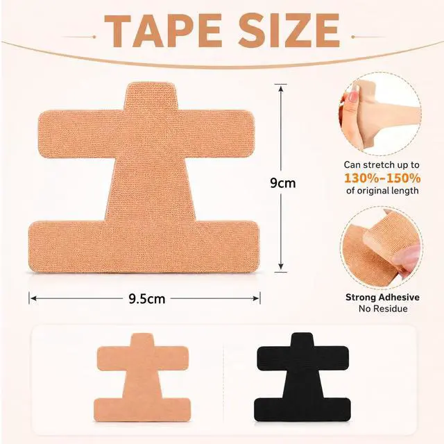 Alt view image 7 of 7 - 40 Pcs Pre-Cut Bunion Corrector Kinesiology Tape, Elastic Waterproof Bunion Tape for Bunion Pain Relief, Latex-Free Toe Support Strips, Self-Adhesive Hallux Valgus Corrector for All People