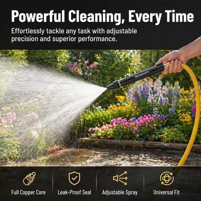Alt view image 3 of 7 - 2PCS High pressure hose nozzle, Car Wash Water Gun, Adjustable Spray Patterns,Garden Hose Sprayer for Car Washing and Outdoor Cleaning, Sturdy Watering and Pressure Cleaning Accessory