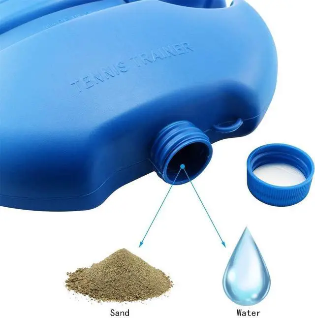 Alt view image 5 of 5 - Tennis Trainer Rebound Ball with Anti-Tangle System, Fillable Base, Portable, for Beginners, Kids and Adults