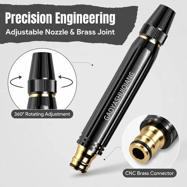 Alt view image 4 of 7 - 2-Pack Home High Pressure Car Wash Water Gun, High Pressure Water Gun with High Pressure Hose Nozzle, Adjustable Spray Nozzle for Garden Hose, Car Washing, Lawn Watering & Patio Cleaning