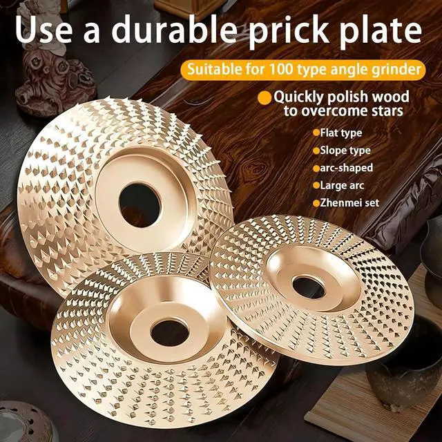 Alt view image 3 of 7 - 3PCS Angle Grinder Polishing Pad, Wood Carving Disc Set, Suitable for 4-inch and 4.5-inch Angle Grinders.Carving and Sanding Tool for Angle Grinder - Abrasive Disc for Shaping & Polishing