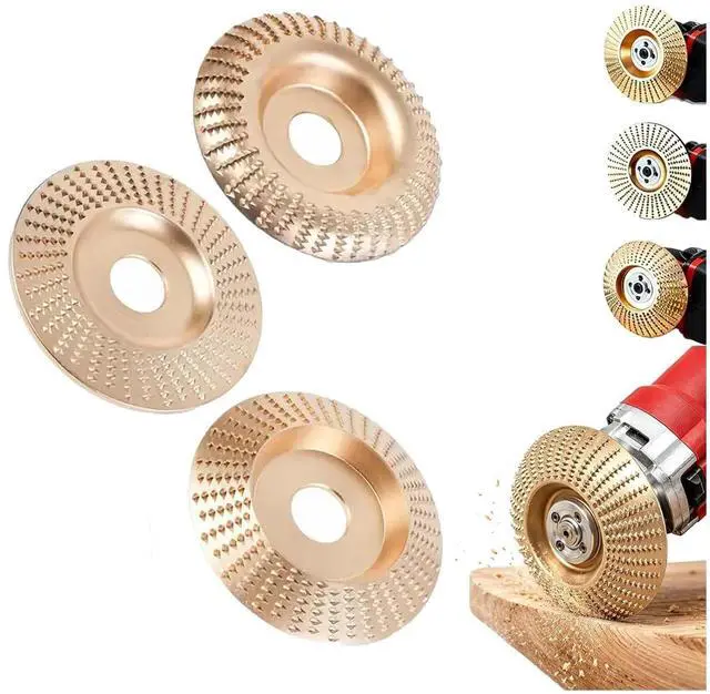 Main image of 3PCS Angle Grinder Polishing Pad, Wood Carving Disc Set, Suitable for 4-inch and 4.5-inch Angle Grinders.Carving and Sanding Tool for Angle Grinder - Abrasive Disc for Shaping & Polishing