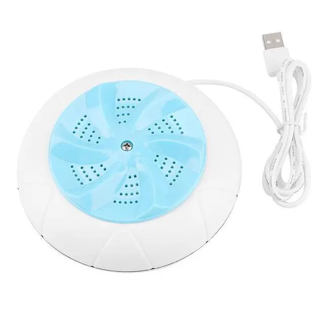 Main image of USB Mini Ultrasonic Washing Machine Turbine Cleaner Portable for Washing Machine Multifunction Travel Washing Device Tool for Clothes Fruit Vegetable Underwear Socks(Blue)