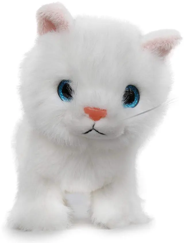Alt view image 3 of 7 - Fluffy Little Cat Stuffed Animal Small Plush Toy 6 Inches (White)