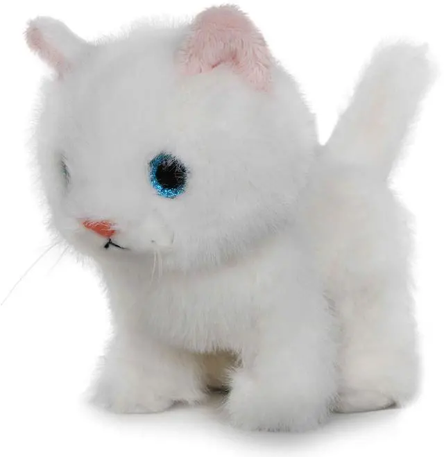 Alt view image 2 of 7 - Fluffy Little Cat Stuffed Animal Small Plush Toy 6 Inches (White)