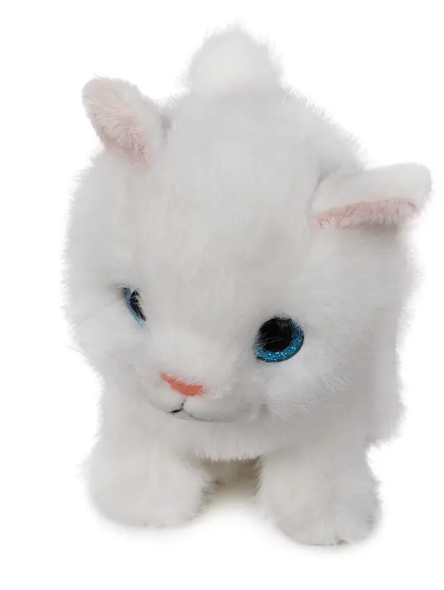 Alt view image 5 of 7 - Fluffy Little Cat Stuffed Animal Small Plush Toy 6 Inches (White)