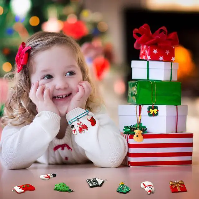 Alt view image 6 of 6 - 100 Pieces Christmas Mini Ornaments Small Resin Ornaments Mini Resin Christmas Tree Decorations Miniature Snowman Santa Decorations for DIY Crafts Home Accessories