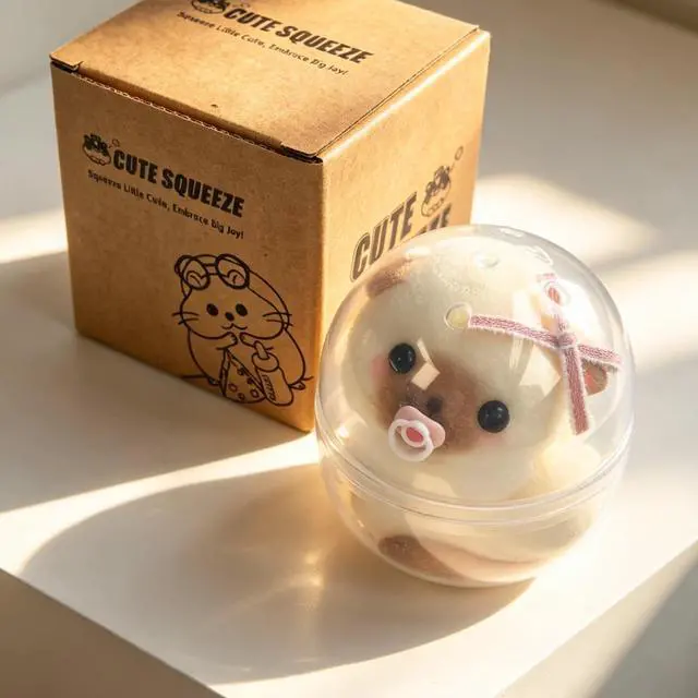 Alt view image 5 of 7 - Handmade Taba Squishy Cat Baby Toy - Realistic Silicone Fidget Toy, Ultra-Soft Mochi Sensory Stress Relief, Cute Animal Anxiety Companion (Siamese)