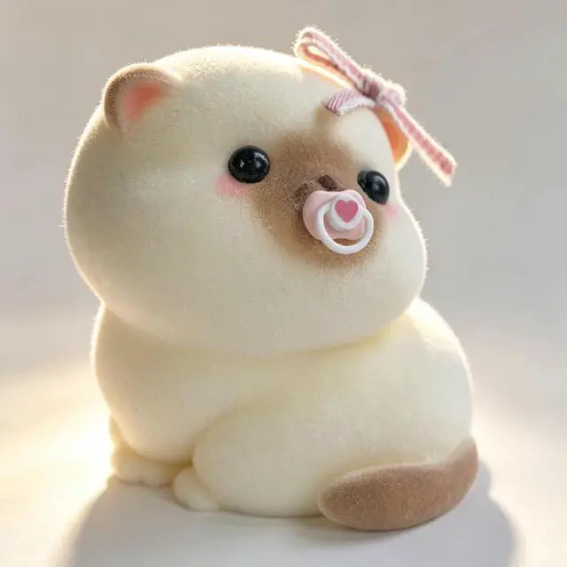 Alt view image 7 of 7 - Handmade Taba Squishy Cat Baby Toy - Realistic Silicone Fidget Toy, Ultra-Soft Mochi Sensory Stress Relief, Cute Animal Anxiety Companion (Siamese)