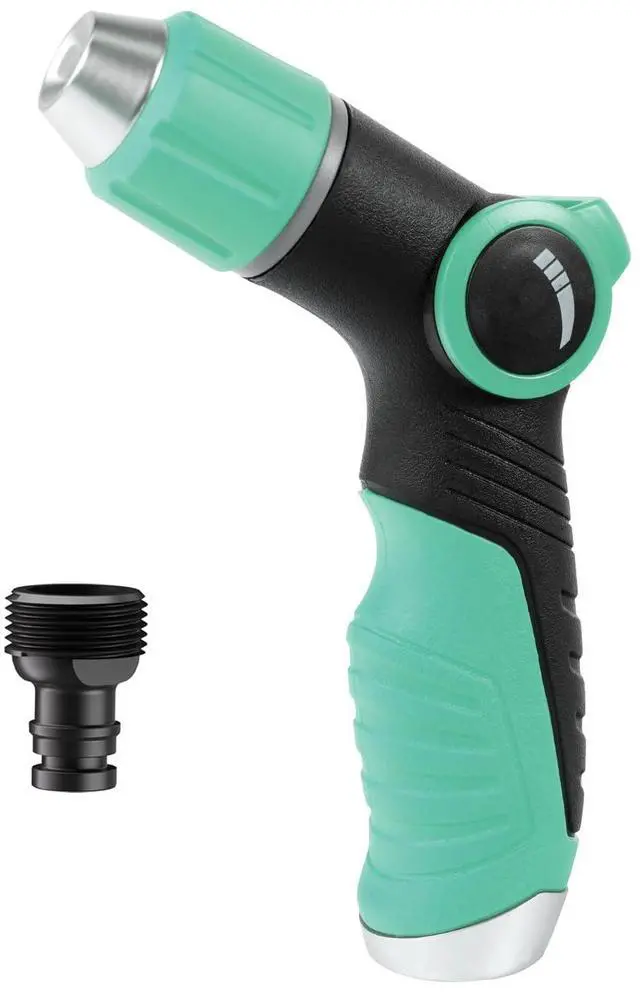 Main image of Garden Hose Nozzle Sprayer High Pressure Water Hose Nozzle with 4 Patterns with Adjustable Spray for Car Washing, Garden Watering, Patio Cleaning and Pets (Blue)