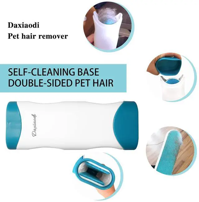 Alt view image 4 of 7 - 2 Pack Furniture Lint Remover Brushes, Double Sided Self Cleaning Loose Hair Catcher for Pet, Hair Cleaner for Clothes, Sofa, Carpet