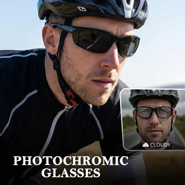 Alt view image 2 of 6 - Polarized Running Sunglasses for Men Women, UV400 Photochromic Sun Glasses Ideal for Sports Driving Cycling Fishing