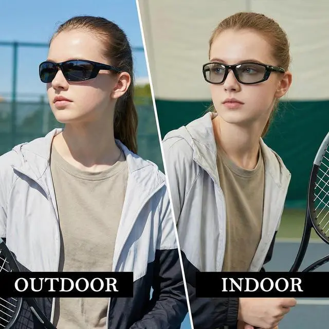 Alt view image 6 of 6 - Polarized Running Sunglasses for Men Women, UV400 Photochromic Sun Glasses Ideal for Sports Driving Cycling Fishing