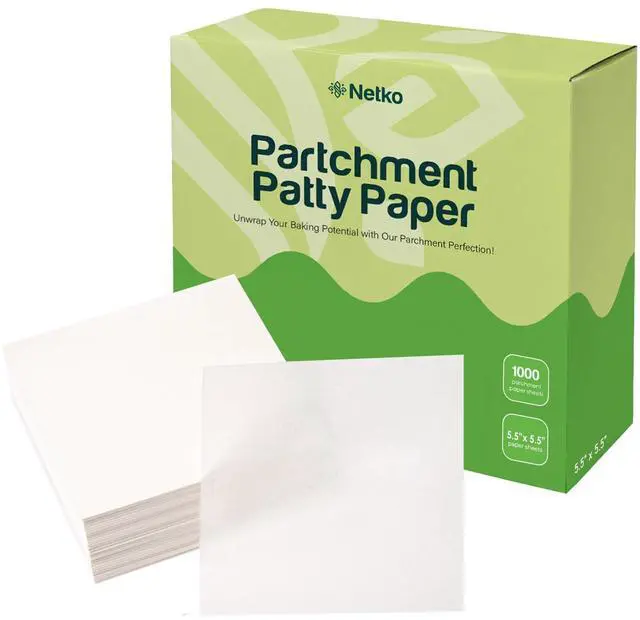 Main image of Patty Paper - Hamburger press Patty Paper Sheets 5.5x5.5" - 1000 Non stick Wax Burger Patty paper Squares for Burger Press, Freezing & More