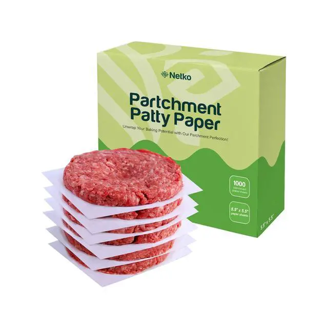 Alt view image 2 of 7 - Patty Paper - Hamburger press Patty Paper Sheets 5.5x5.5" - 1000 Non stick Wax Burger Patty paper Squares for Burger Press, Freezing & More