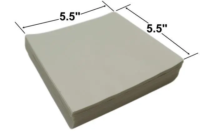 Alt view image 3 of 7 - Hamburger Patty Paper - 1000 Wax Paper 5.5 x 5.5 Inch Square Sheets For Burger Press Maker Patties, Baking, Candy