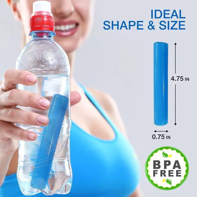 Alt view image 6 of 7 - Polar Ice Sticks Refreezable Blue Water Bottle Cooling 6 Pack Sticks