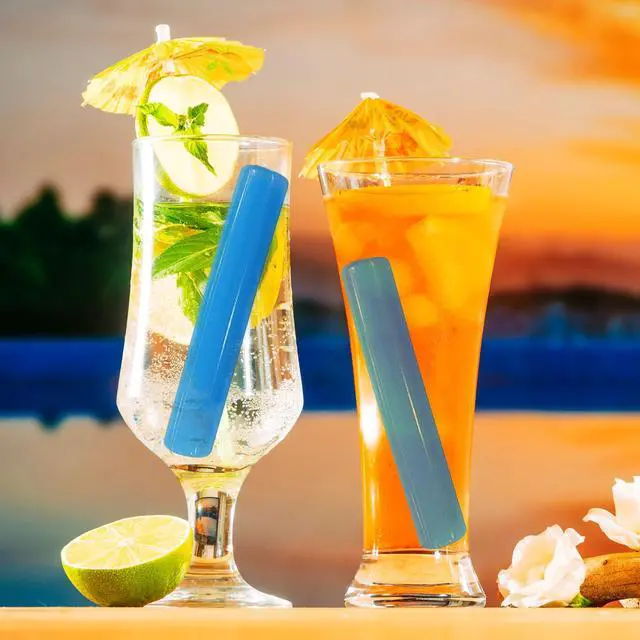 Alt view image 4 of 7 - Polar Ice Sticks Refreezable Blue Water Bottle Cooling 6 Pack Sticks