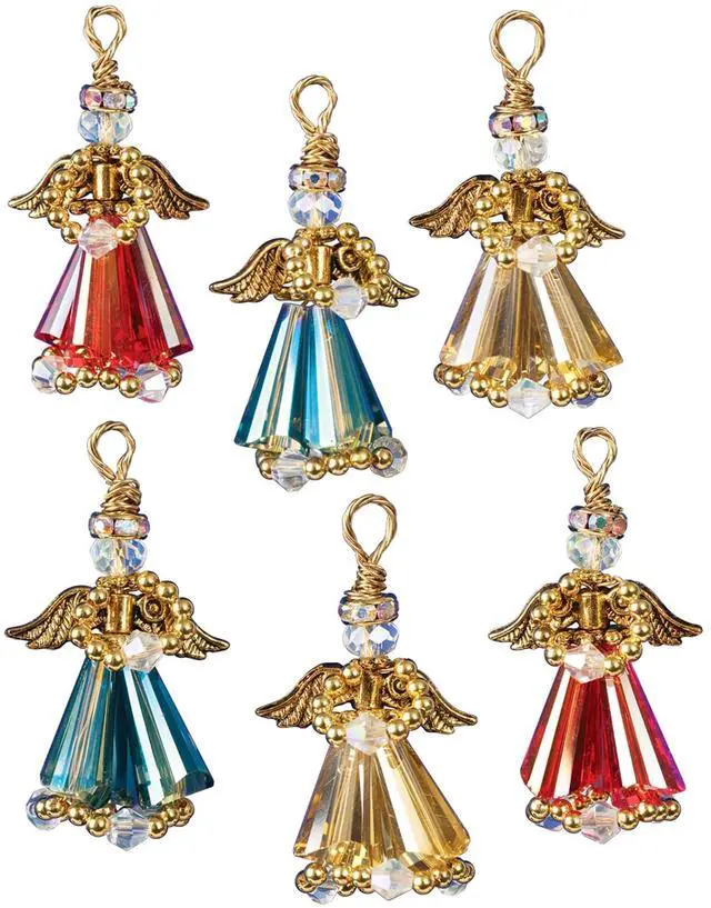 Main image of Kit Bead Ornament Crystal Angel Gold