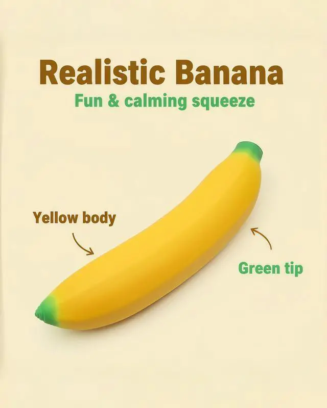 Alt view image 2 of 7 - Stretchy Glue-Sand Filled Rubber Banana, Latex Soft Decompression Toy, High-Elastic Stretchable Squishy Banana Toy, Decompression Toy for Adults and Children (Bananas -2 Pack)