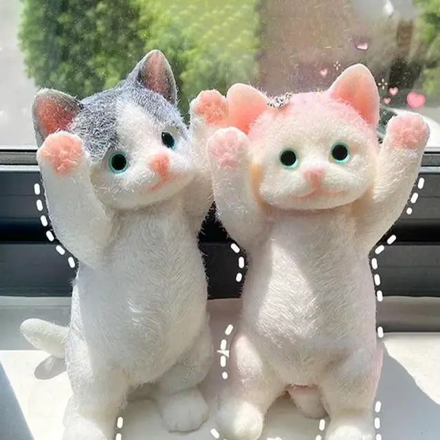 Alt view image 4 of 4 - Cat Taba Squishy Animal Fidget, Cute Kawaii Squishies Pinch Family Slow-Rising Squeeze Ball for Adults