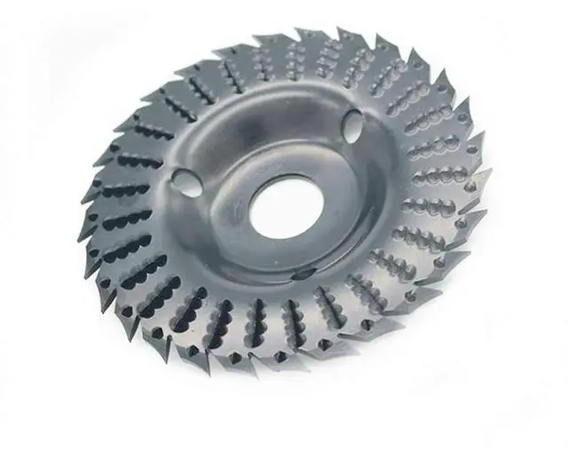 Alt view image 2 of 5 - Wood Carving disc, Grinder Wood Tungsten Carbide Grinding Wheel Grinder Shaping Disc Bore Wood Sanding Carving Tool Woodworking Angle Grinder Attachment