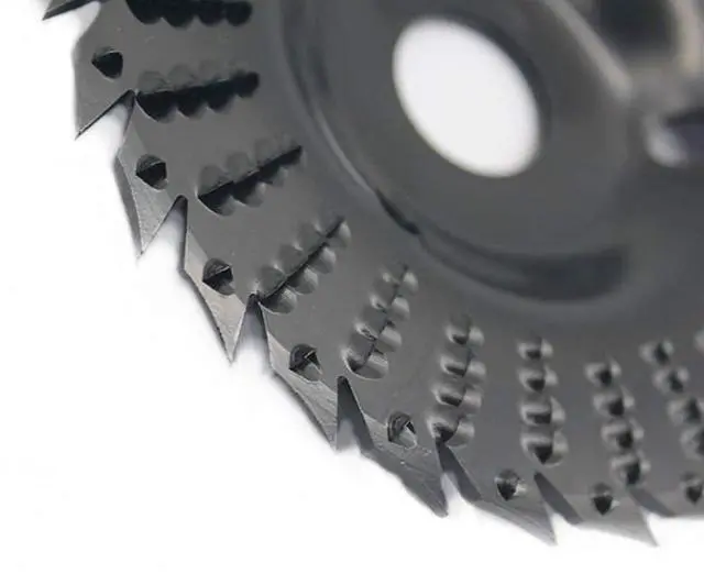 Alt view image 4 of 5 - Wood Carving disc, Grinder Wood Tungsten Carbide Grinding Wheel Grinder Shaping Disc Bore Wood Sanding Carving Tool Woodworking Angle Grinder Attachment