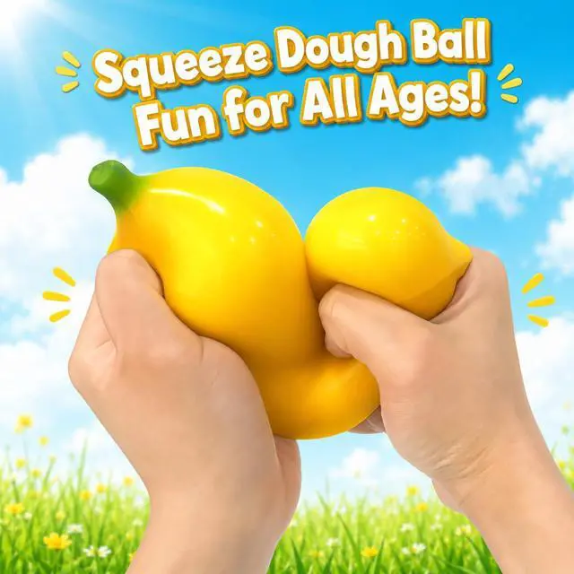 Alt view image 3 of 7 - Bannana Squishy Toy, Banana Squishy Squeeze Toy, Banana Fruit Squishy Fidget Toy, Soft Dough Stress Balls, Squishies Stress Relief Toys for Adults Kids, Party Favors Goodie Bag Fillers Birthday Gift
