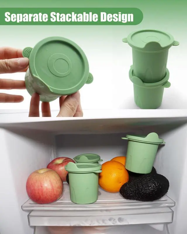 Alt view image 6 of 7 - Ice Molds for Owala 24-40oz, Set of 3, Food-Grade Soft Silicone, No White Residue, Easy to Release, Straw Placement Compatible with Owala FreeSip, Keeps Drinks Cold Longer (Green)