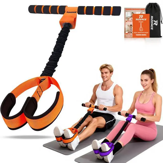Main image of 2026 Upgrade Pedal Resistance Bands with Handle - Multifunction Thickened Latex Tubes Foot Pedal Resistance Band - Fashion Puller Sit Up Equipment for Men Women for Full Body Exercise - 75LBS
